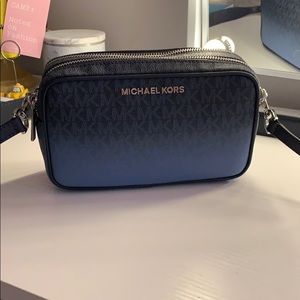 Michael Kors Blue Ombre Camera Bag